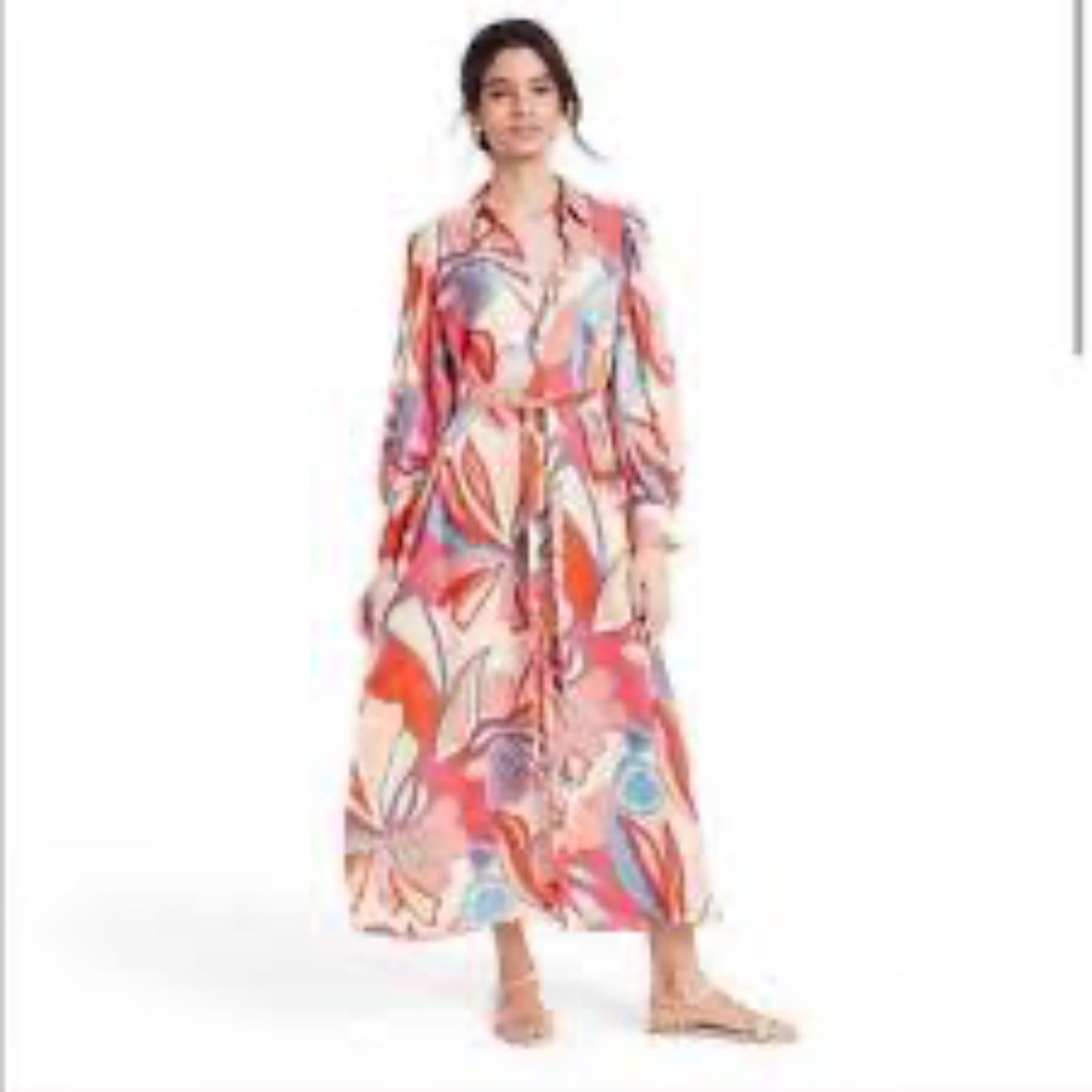 Alexis for Target Collab tie waist Maxi dress.